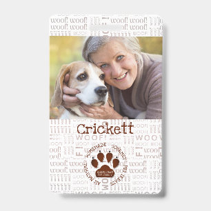 Business Photo and Name with Brown Paw Badge