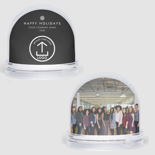 Business Photo Logo & Christmas Star Message Gift (Business Photo Logo & Christmas Star Message Gift Snow Globes)