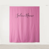 Business Pink Black Beauty Salon Photo Backdrop