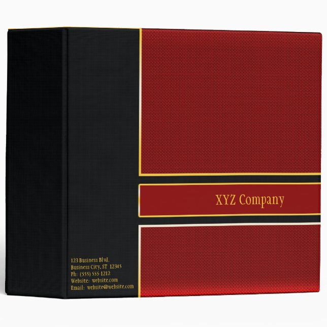 Business Portfolio Binder (Front/Spine)
