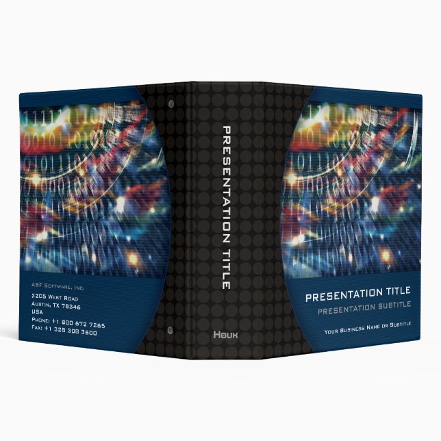 Business Presentation 0100101 | Code Binary Binder (Background)