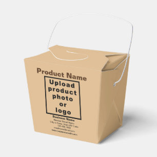 Business Product Small Light Brown Take Out Box