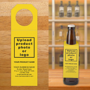 Business Product Yellow Bottle Hanger Tag