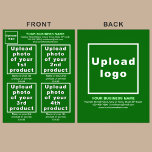 Business Products or Services on Green Flyer<br><div class="desc">Flyer that you can customize to put your business brand, products or services and other information of your business. You can put up to 4 products or services. Customize it and give it to your customers or clients to advertise your brand name and to promote your products or services. Customizable...</div>