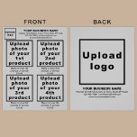 Business Products or Services on Grey Flyer<br><div class="desc">Flyer that you can customize to put your business brand, products or services and other information of your business. You can put up to 4 products or services. Customize it and give it to your customers or clients to advertise your brand name and to promote your products or services. Customizable...</div>