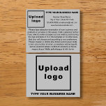 Business Products or Services on Grey Flyer<br><div class="desc">Are you looking for landscape format flyer to advertise your business and products or services? Please see this grey flyer. You might like it. Font colour is black. Customize it by uploading your business logo, typing your business name, address, phone number, e-mail, website or social media page and description of...</div>