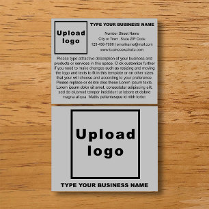 Business Products or Services on Grey Flyer