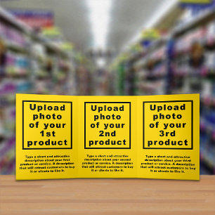 Business Products Yellow Trifold Card