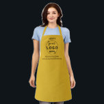 Business Professional Logo  Minimalist  Yellow Apron<br><div class="desc">Stylish minimalist and professional design with a modern solid colour style in yellow. The versatile template can easily be updated with name, company logo and slogan or info. If you need any assistance please feel free to contact me using the message button on the product page. I am happy to...</div>