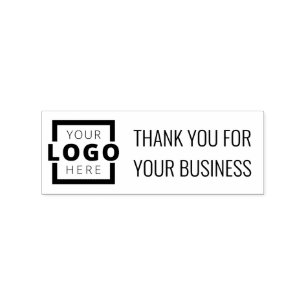 Business Professional Logo Promotional Thank You Rubber Stamp