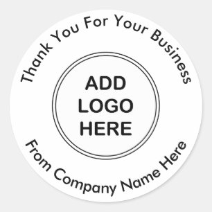 Business Professional Logo Thank you Stickers