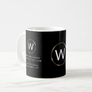 Business Professional Monogram Coffee Mug