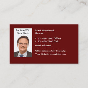 Business Professional Photo Template Card