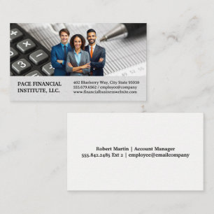 Business Professionals   Financial Material Card