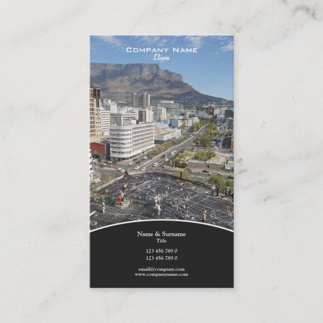 Business profile property construction development business card (Front)