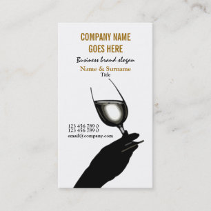 Business profile winemaker sommelier wine card