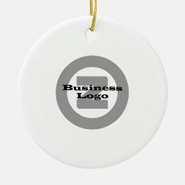 Business Promotion(Personalize) Ceramic Ornament (Front)