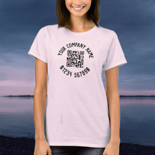 Business Promotion With QR Code T-Shirt