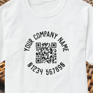 Business Promotion With QR Code T-Shirt