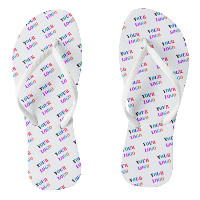 Business Promotional Branded Flip Flops Template (Footbed)