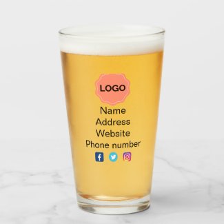 Business promotional glass