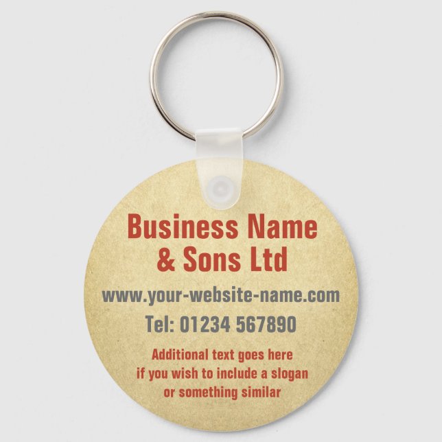 Business Promotional Keychain (Front)