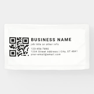 Business Promotional QR Code Banner