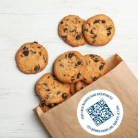 Business Promotional QR Code Blue