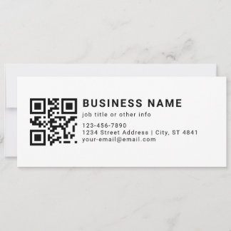 Business Promotional QR Code Holiday Card