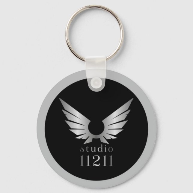 Business Promotional Your Company Logo Keychain (Front)