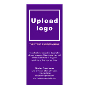 Business Purple Rack Card