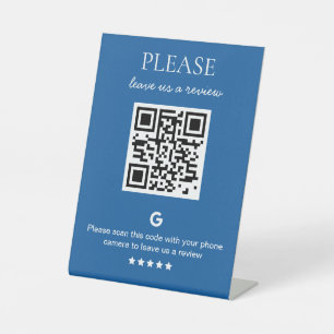 Business QR code Google Review Pedestal Sign