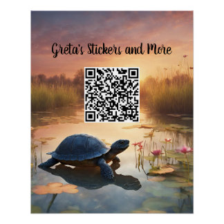 Business QR Code Poster