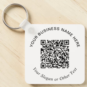 Business QR Code Promotional Keychain