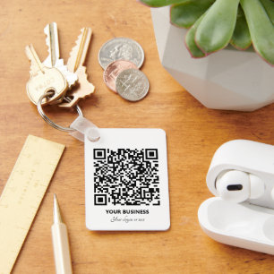Business QR Code Promotional Marketing Keychain
