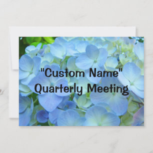 Business Quarterly Meeting Invitation Cards custom