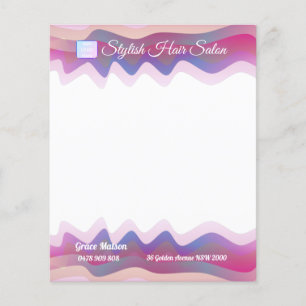 Business Rainbow Waves Paper Sheet with Logo