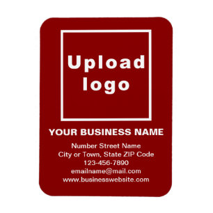 Business Red Flexible Photo Magnet