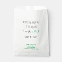 Business Referral Mint Candy Compliment