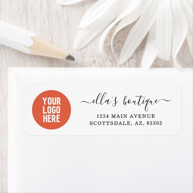 Business Return Address Label with Logo (Insitu)