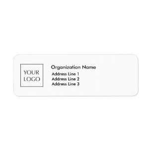 Business Return Address Labels with Custom Logo