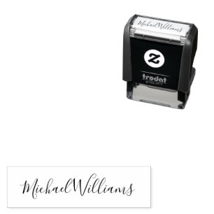 Business Return Address Professional Logo Modern Self-inking Stamp