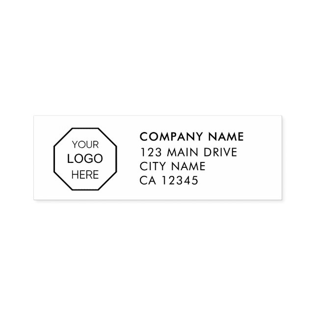 Business Return Address | Professional Modern Self Self-inking Stamp (Design)