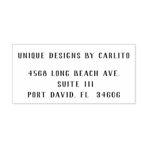 Business Return Address Self-inking Stamp