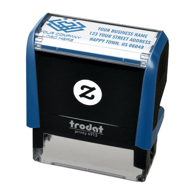 Business Return Address with Logo Self-inking Stamp (Product)