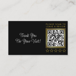Business Review Custom QR Code Link Logo Card