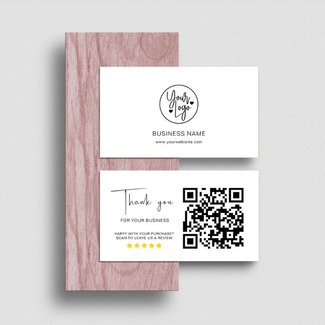Business Reviews QR Code Review Link Business Card (Creator Uploaded)