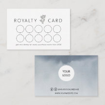 Business Royalty card Foliage
