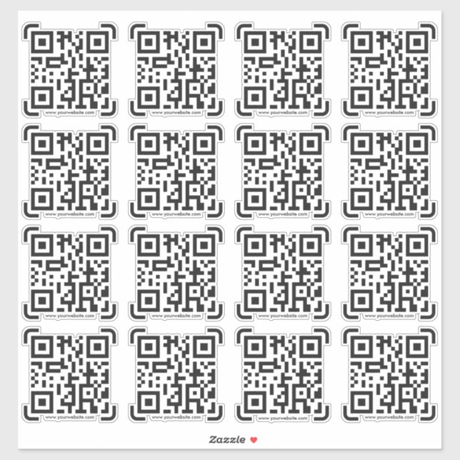 Business Scan Me QR Code Website Modern Simple (Sheet)
