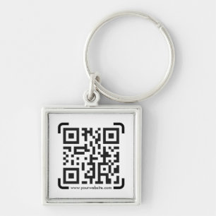 Business Scan Me QR Code Website Modern Simple Keychain